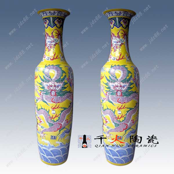 陶瓷花瓶 雕龙景德镇花瓶价格