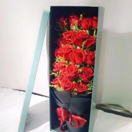 情人节礼盒花束 鲜花花束 红玫瑰礼盒