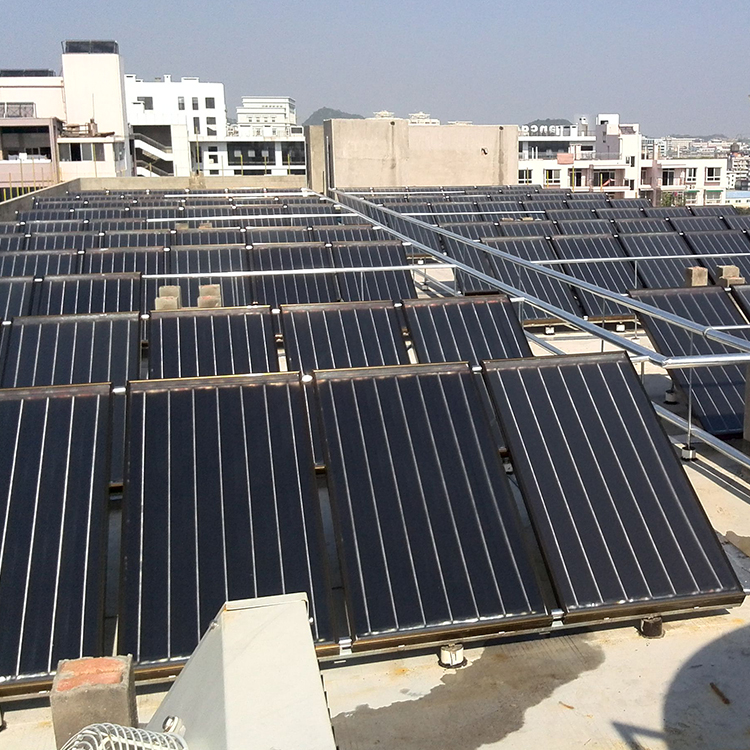 桂林商用平板太阳能热水系统勘察设计工程案例