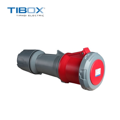 TIBOX工业插头防水接插件舞台专用63A 400V 红色 IP67