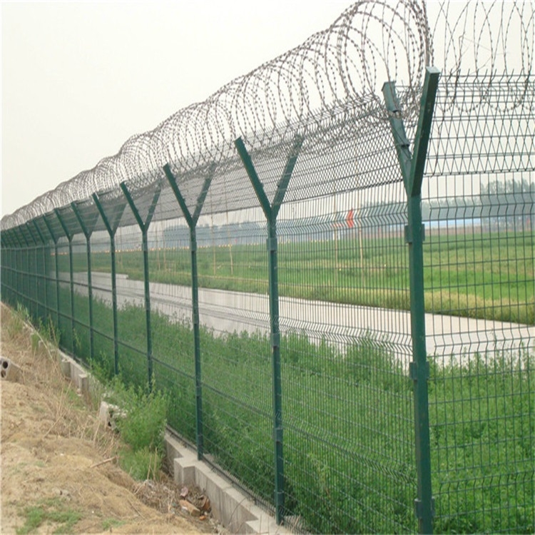 机场防护隔离网-机场钢筋围界-铝包钢机场隔离网