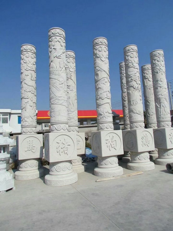 嘉祥汉鼎供应石雕龙柱、盘龙柱、九龙柱 规格齐全 质量卓越
