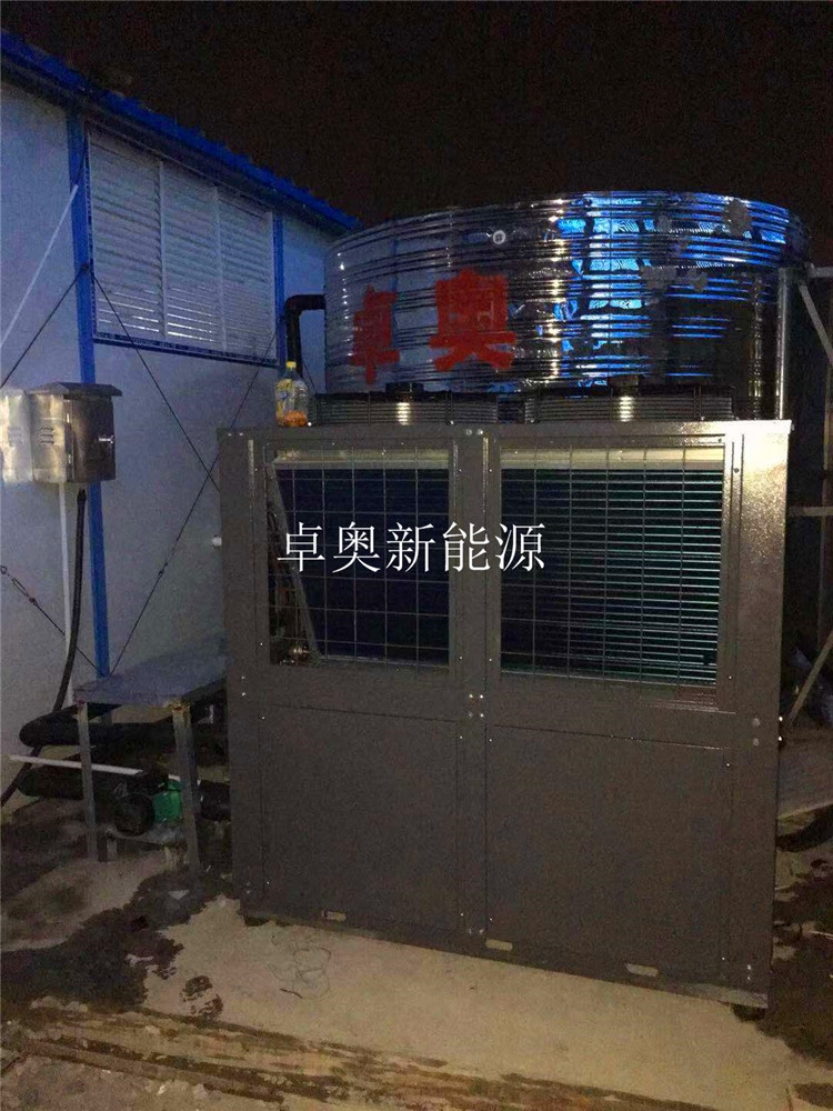 浙江嘉兴工地空气能2套热水系统工程
