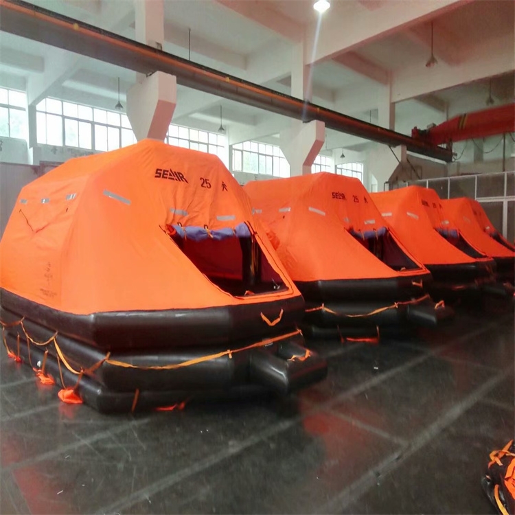 宁波海神供应Y6人Y8人渔船用救生筏工厂直销，