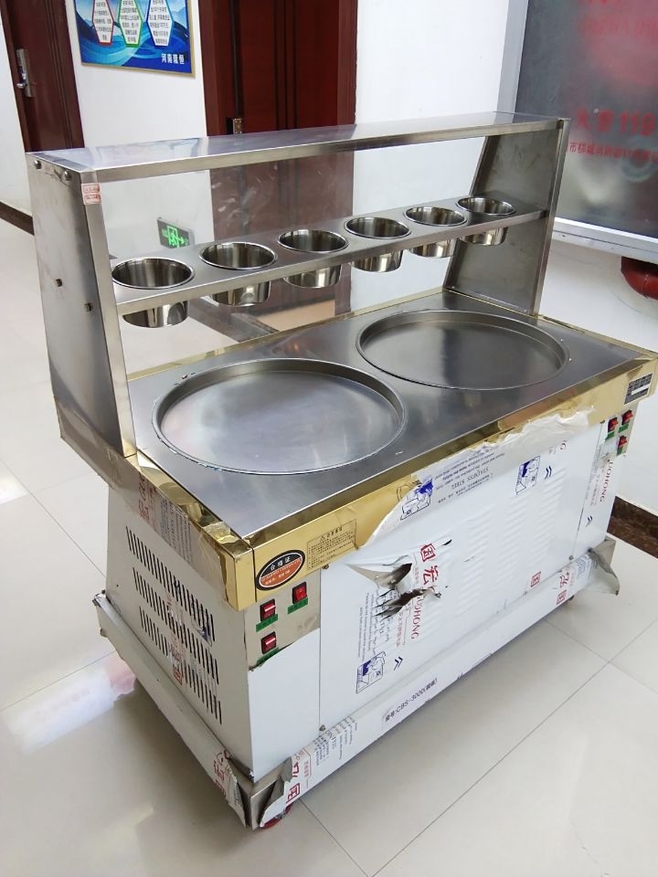 郑州商用炒酸奶机一台多少钱购机包教技术