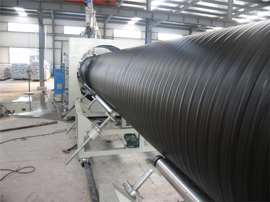HDPE大口径缠绕管生产线大口径螺旋管生产线