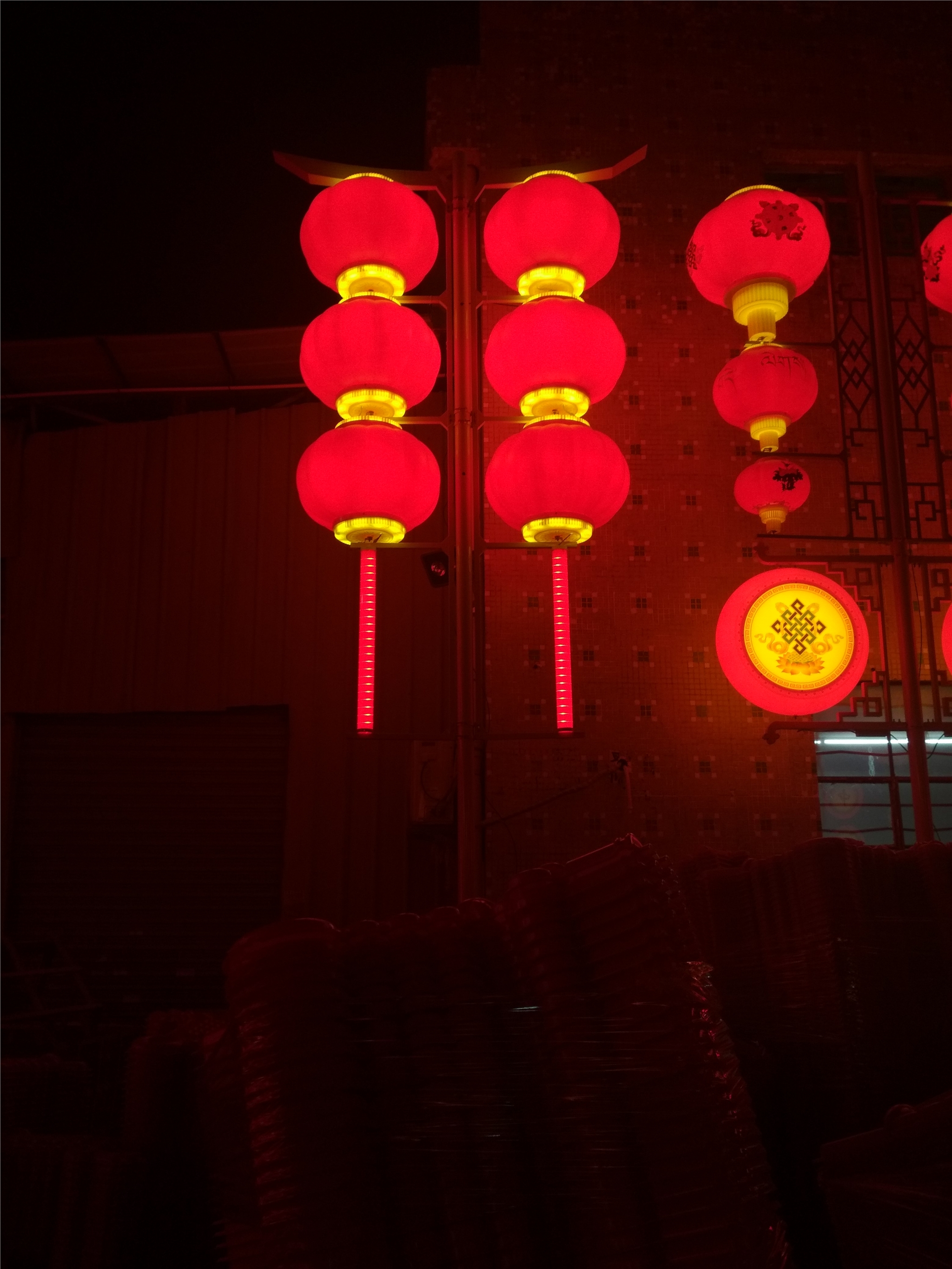 世博led中国结厂家路灯杆装饰灯笼节日亮化氛围