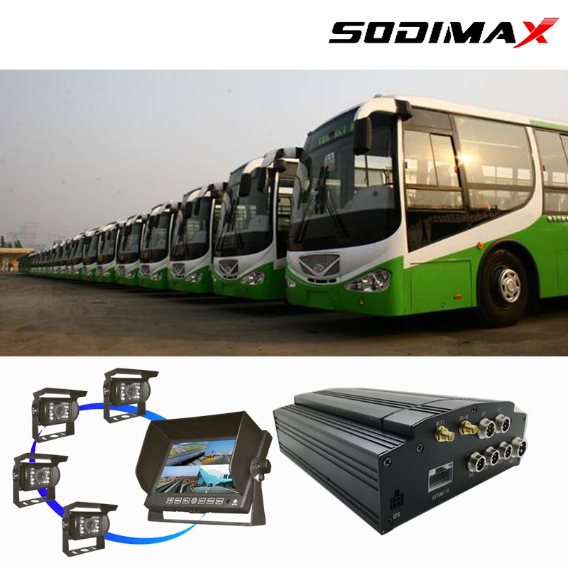 厂家直销公交车4路4G车载录像机远程实时监控管理系统