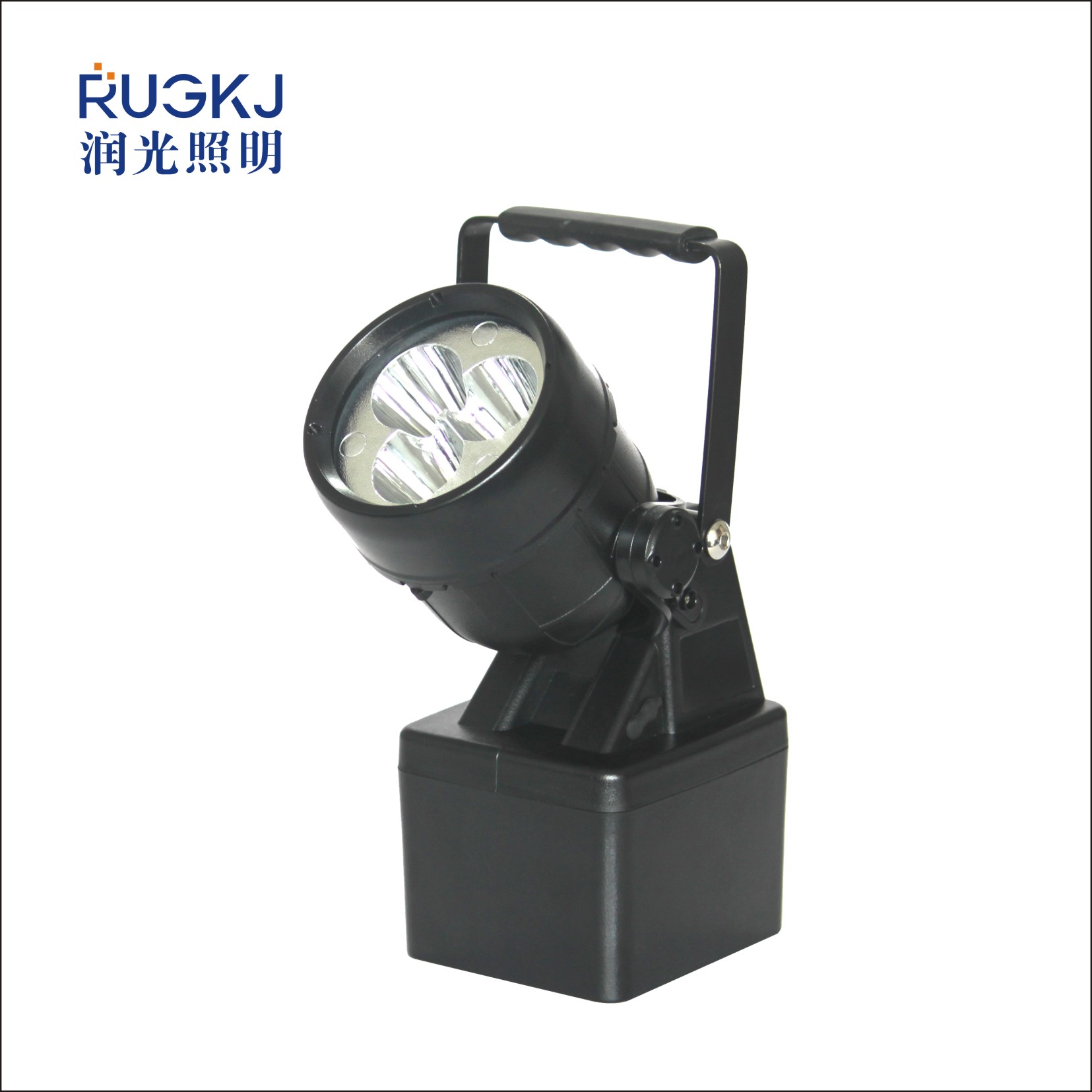润光照明LED手提式强光工作灯9W磁吸装卸探照灯CJ525