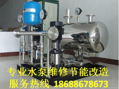 深圳水泵改造工程、无负压恒压供水设备节能改造