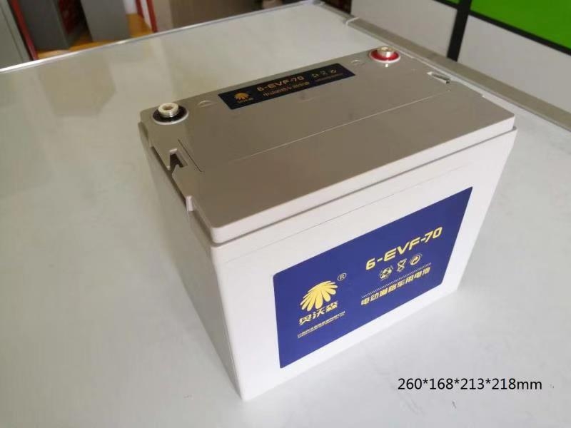 电动汽车免维护电池6-EVF-70 汽车电瓶 工业动力电池 充电机